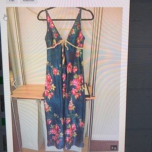 Blue floral nightgown